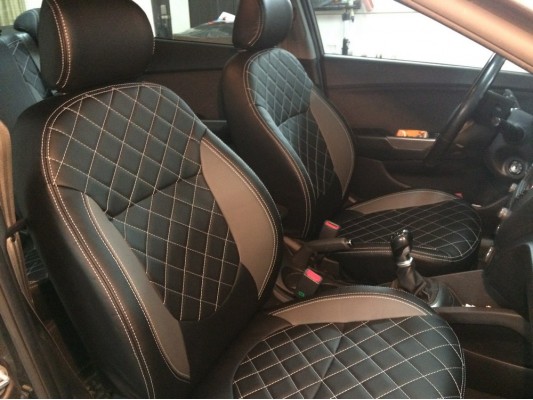 Каркасные авточехлы на KIA Rio 3 Каркасные авточехлы на KIA Rio 3